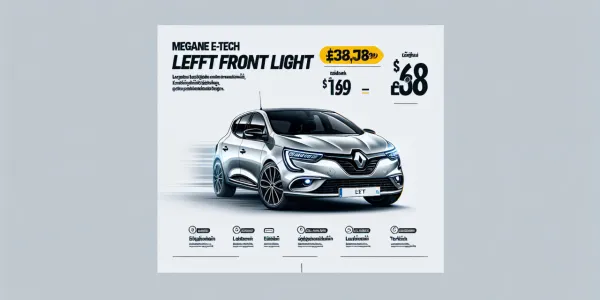 Megane E-Tech Sol Ön Far Fiyat Listeleri