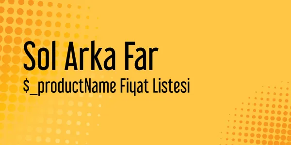 Talisman Sol Arka Far Sanayi Satış Fiyatları