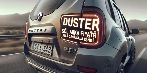 Duster Sol Arka Far Fiyat Listesi