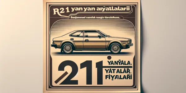 R 21 Yan Aynalar Yedek Parça Fiyat Listesi